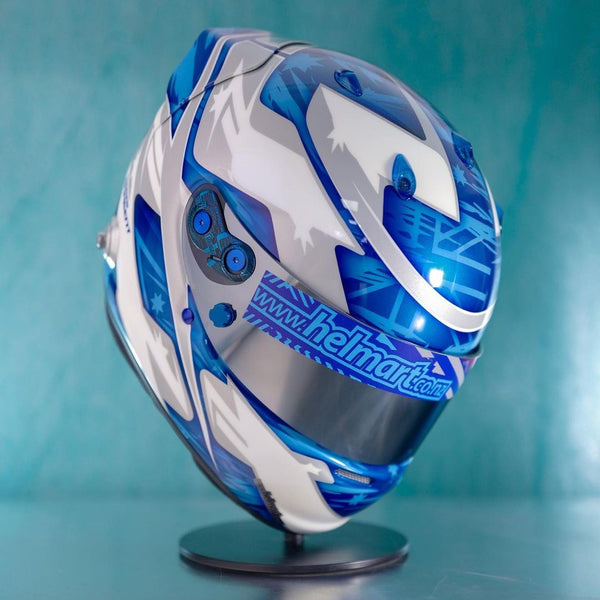 Helmart design blue helmet