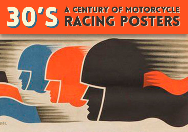 30's motorcycle racing posters