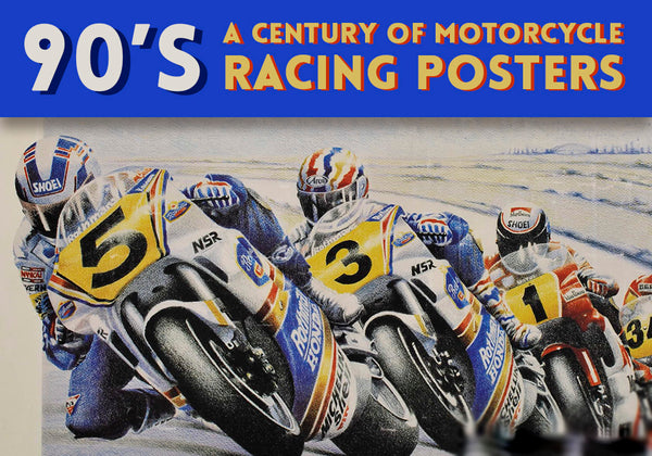 90'S Motorcycle racing posters