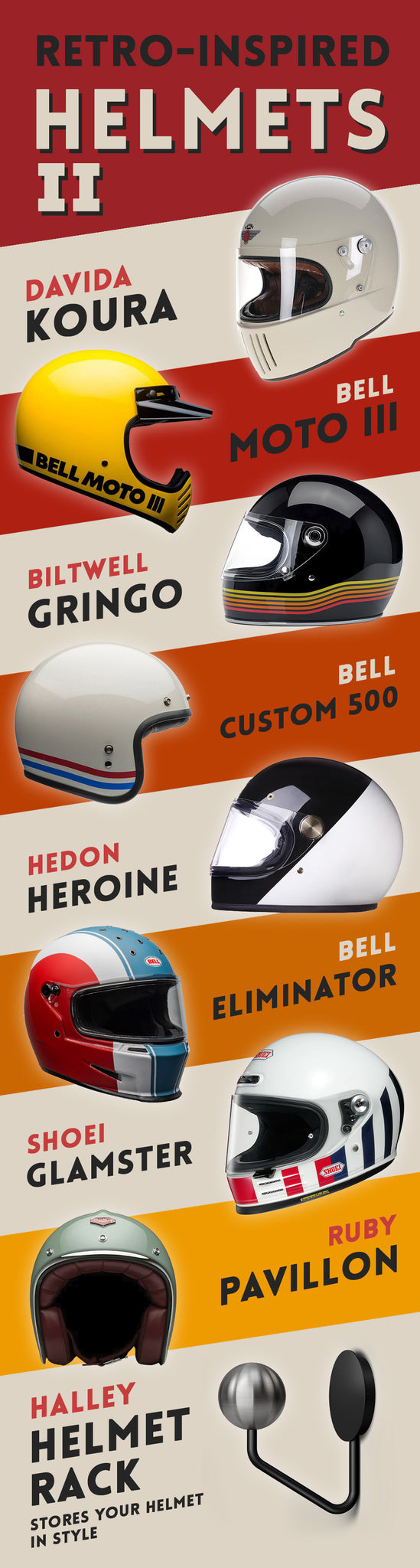 Retro-inspired Helmets