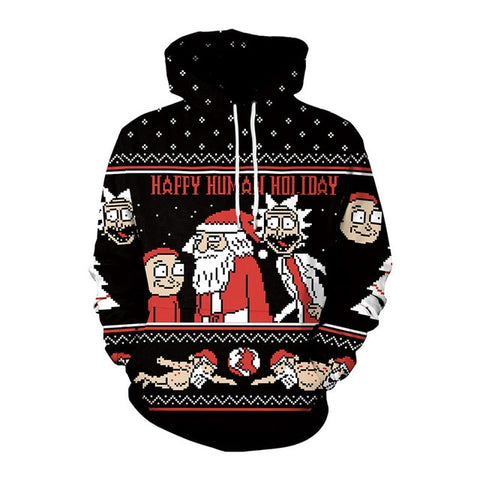 3D Christmas Print Women/Men Hoodies