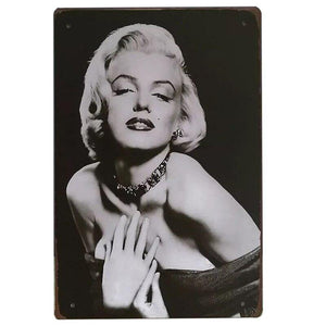 Marilyn Monroe Vintage Wall Art Metal Signs For Mix Match Gallery Wall Gallery Wallrus Free Worldwide Shipping