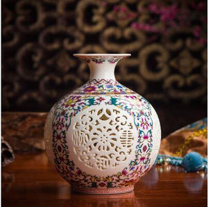 Ornate Chinese Vases from Gallery Wallrus | Eclectic Wall Art & Decor with Worldwide Shipping