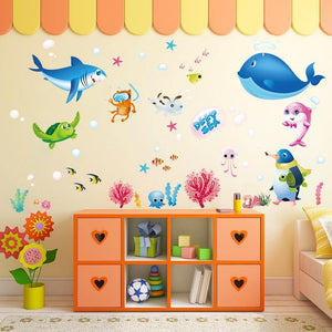 Aquarium Sea Cute Baby Animals Wall Stickers Gallery Wallrus Free Worldwide Shipping