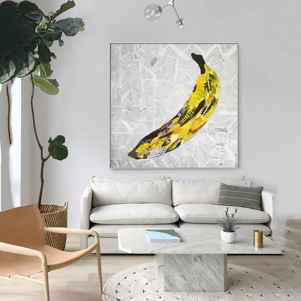 Abstract Banana By Andy Warhol Artwork