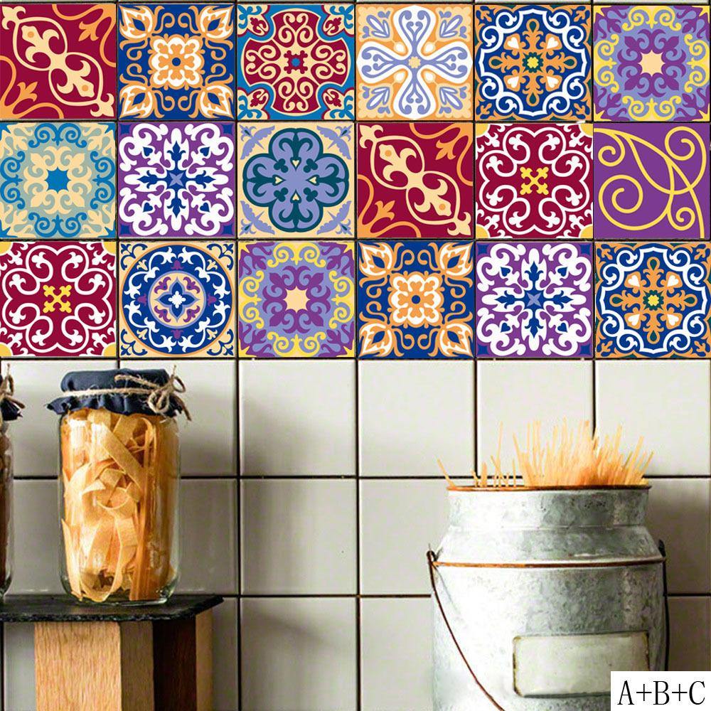 DIY Mosaic Wall Tiles Stickers 3D Kitchen Wall Sticker Bathroom Toilet