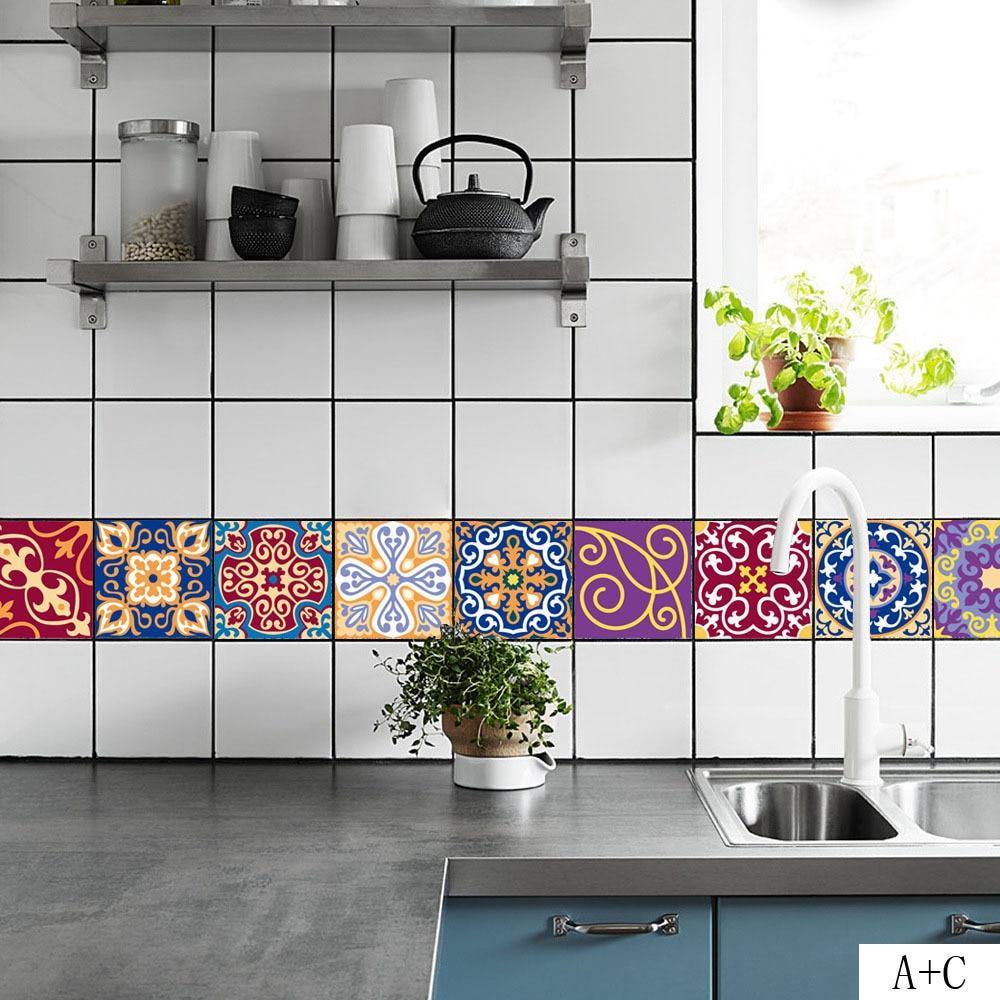 DIY Mosaic Wall Tiles Stickers 3D Kitchen Wall Sticker
