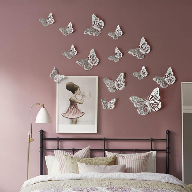 Colorful 3d Metal Butterflies Wall Decor Gallery Wallrus Free Worldwide Shipping