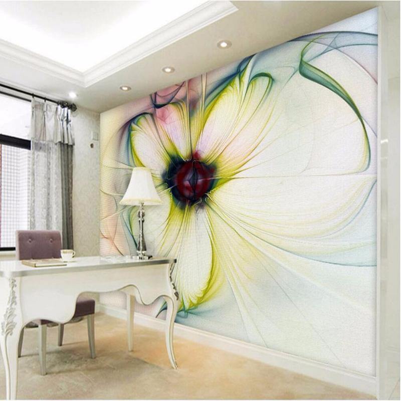 Mystical Large Yellow Flower Wall Mural