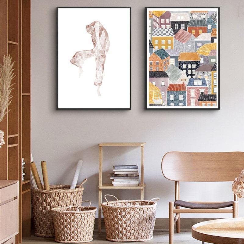 Gallery Walls Eclectic Sets Of Cool Bohemian Eclectic Art Prints