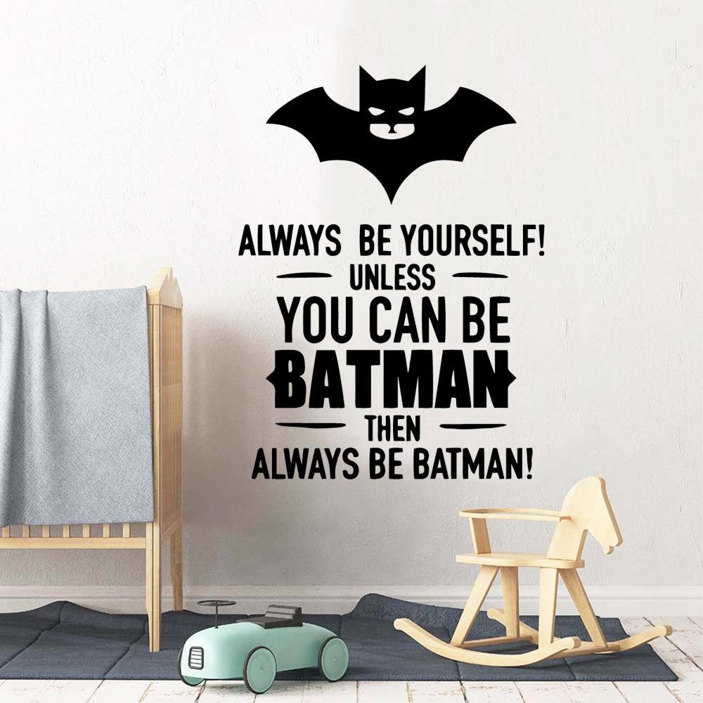 You Can Be Batman Different Colors Wall Sticker Gallery Wallrus Free Worldwide Shipping