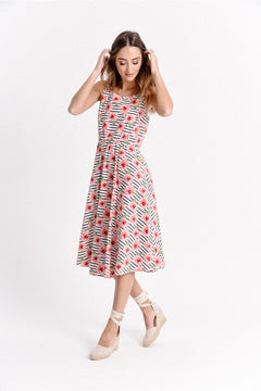Pretty Poppy Midi Dress