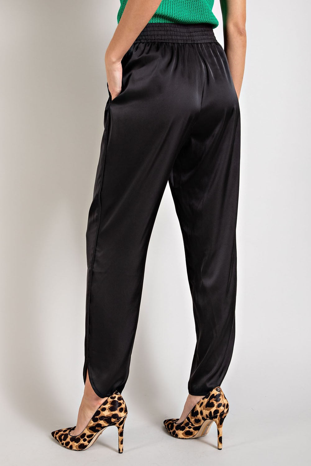 Silk Wide Leg Cargo Pant- Black – Lark & Lily Boutique