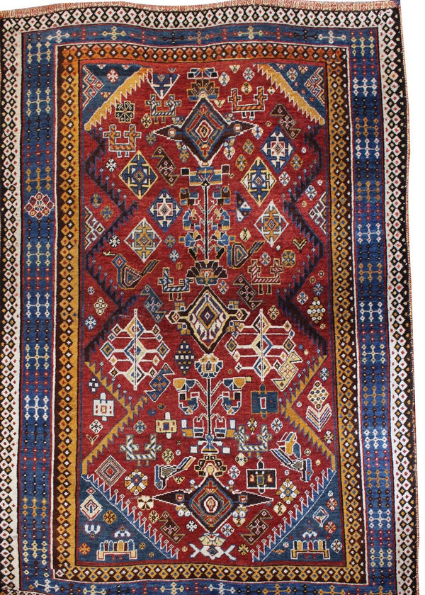 ペルシャ絨毯 新品 185x111 手織り クルド・ グーチャン産 persia ...