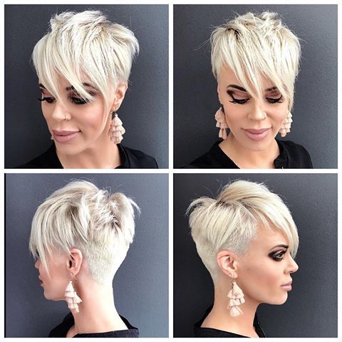 Creative combinations of cut and color for long and short hairstyles