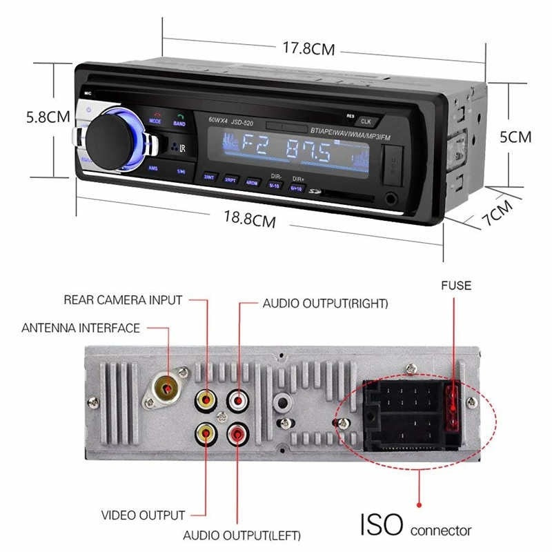 bluetooth stereo head unit