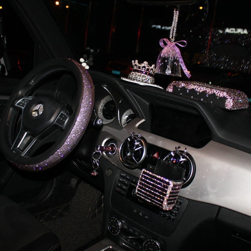 Noble Purple Diamond Car Interior Accessories