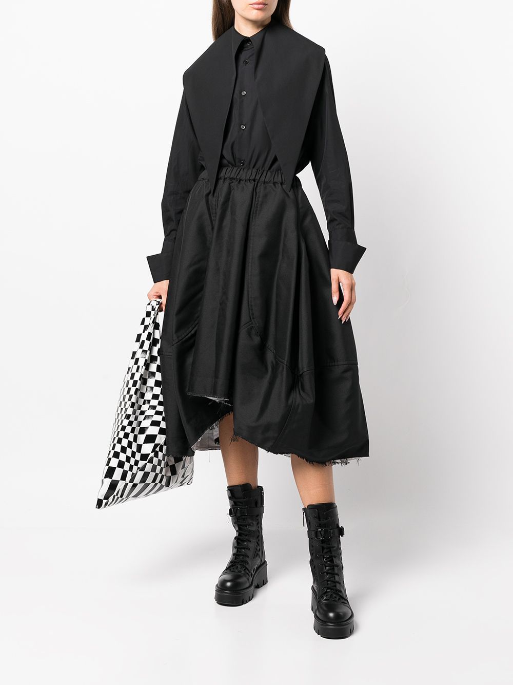 マメ Shadow Patched Wool Pullover Dress 美品 セール digiescola.com.br