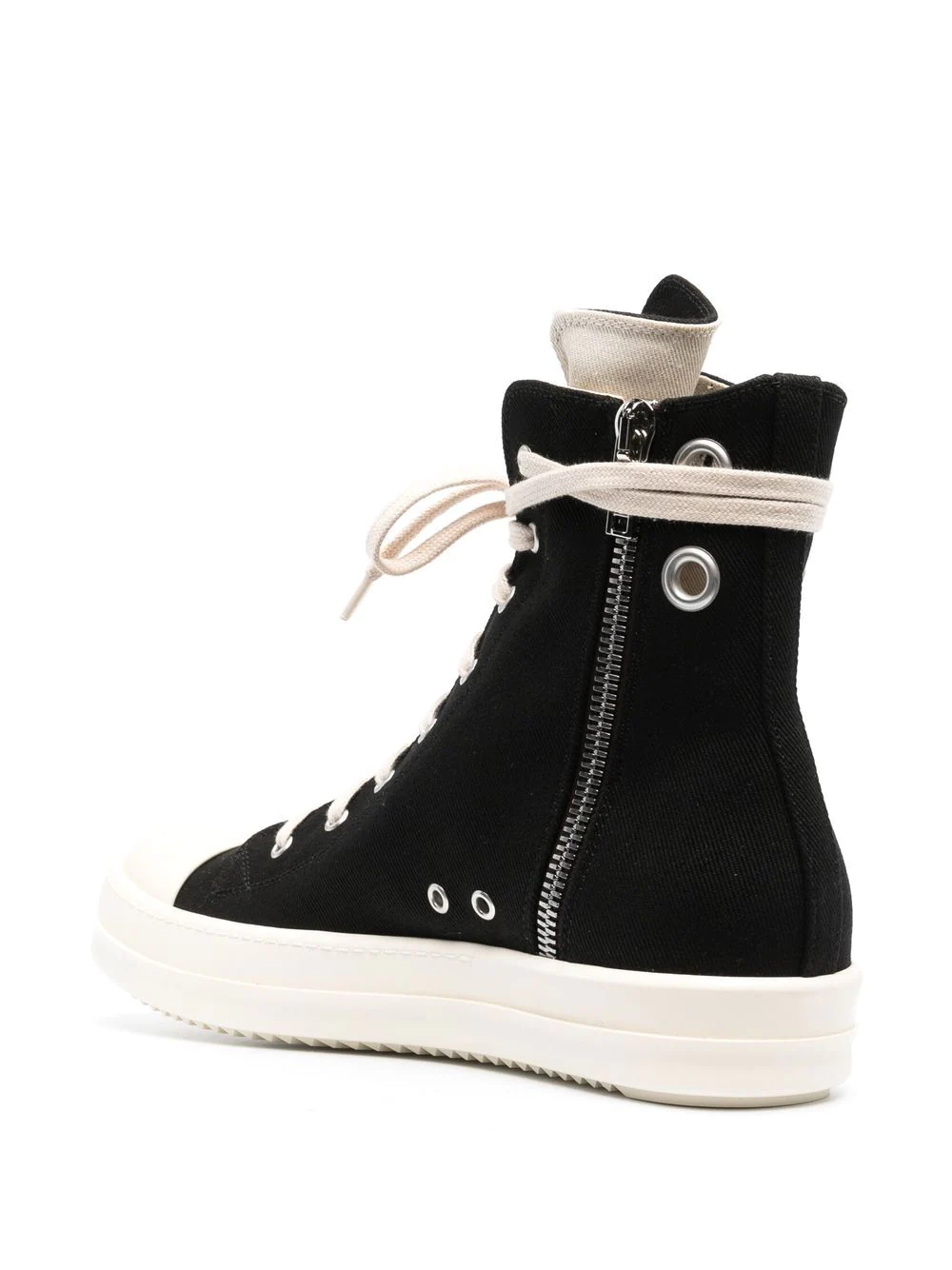 RICK OWENS DRKSHDW MEN DENIM GIMP EYELETS SNEAKERS – Atelier New York