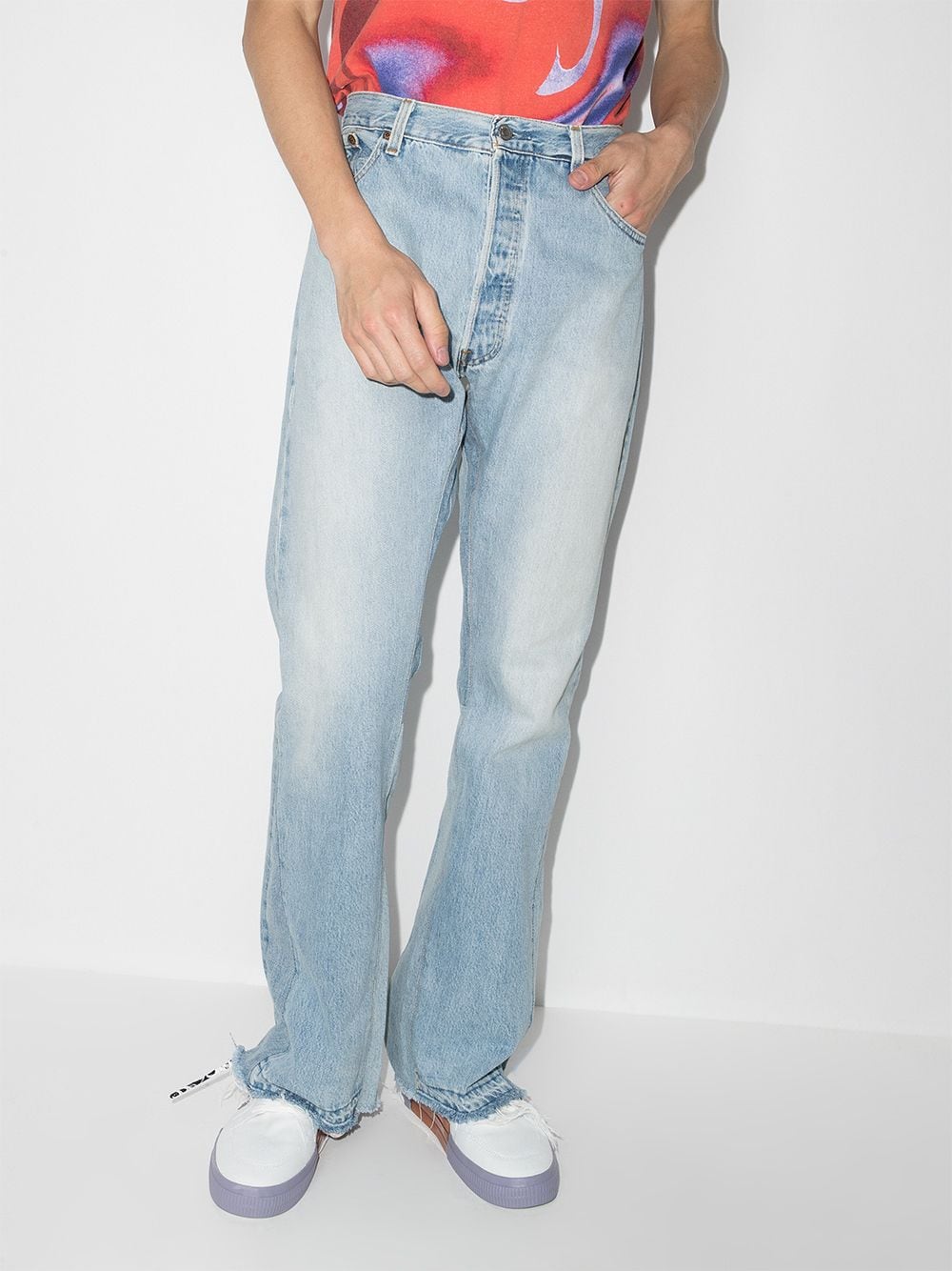GALLERY DEPT. Men LA Flare Blue Denim Jeans – Atelier New York