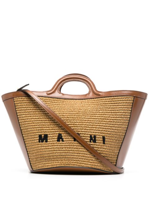 MARNI Women Medium Logo Woven Tote Bag – Atelier New York