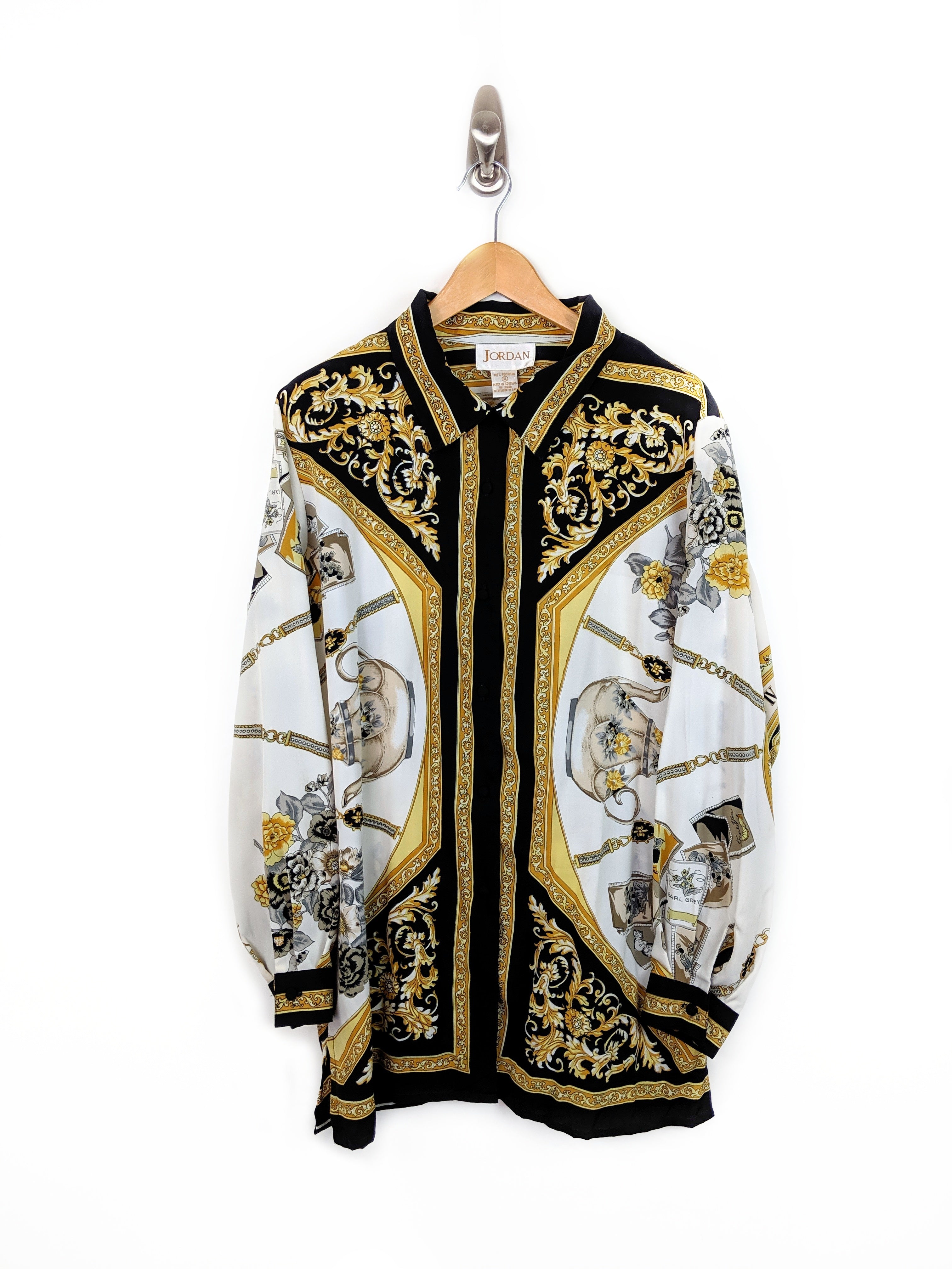 versace button up womens