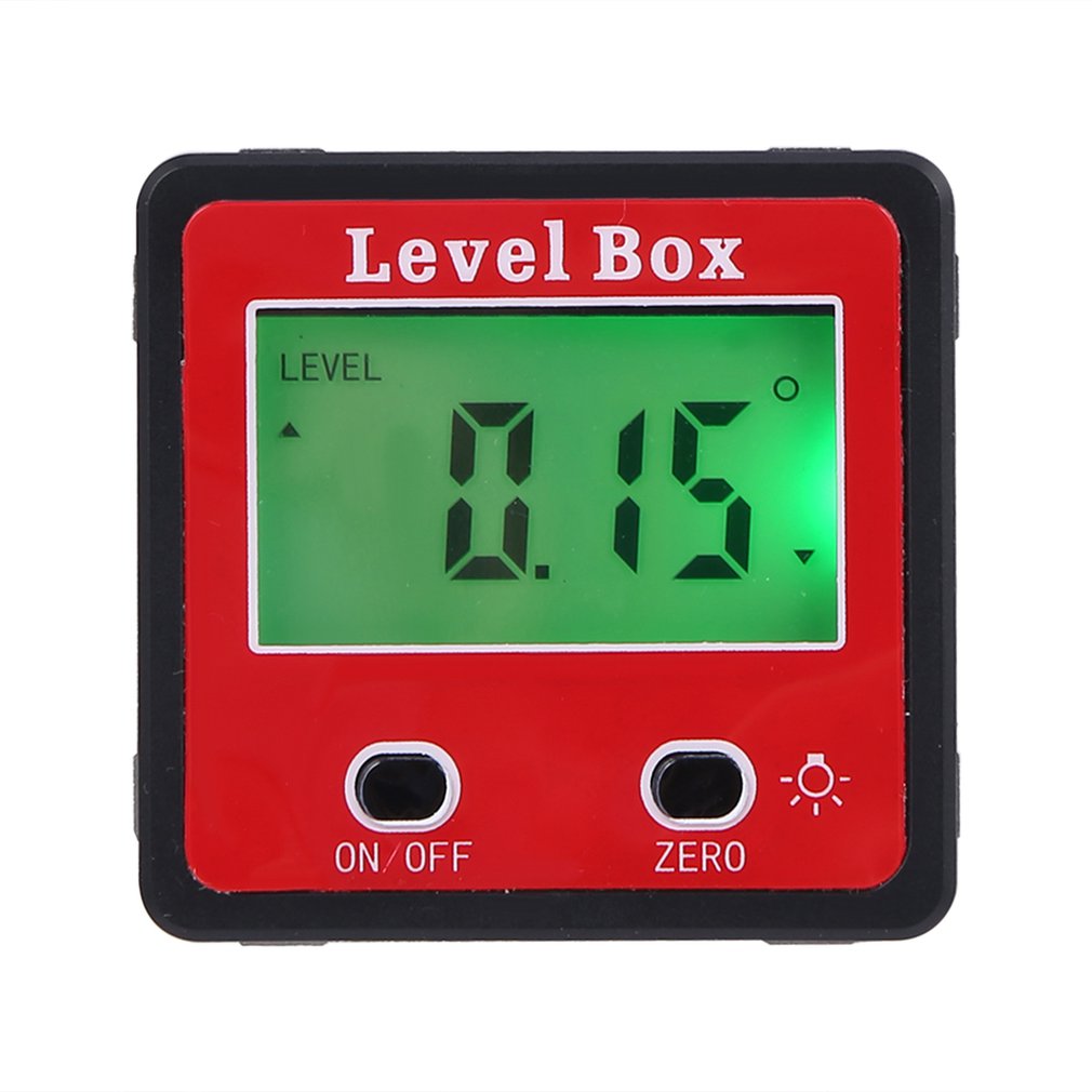 Precision Digital Protractor Inclinometer Water Proof Level Box Digital Angle Finder Bevel Box With Magnet Base