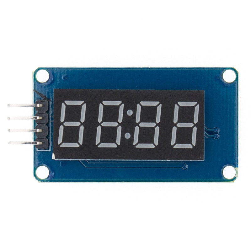 TM1637 4 Bits Digital LED Display Module For arduino 7 Segment 0.36Inch Clock RED Anode Tube Four Serial Driver Board Pack