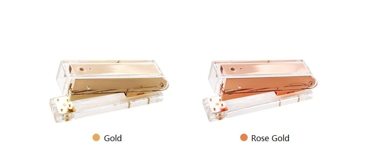 Rose Gold Or Gold Metal Stapler Office School Supplies Boss Girl