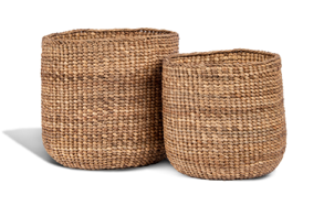 Elemental Waste Basket, Round, Set of 2