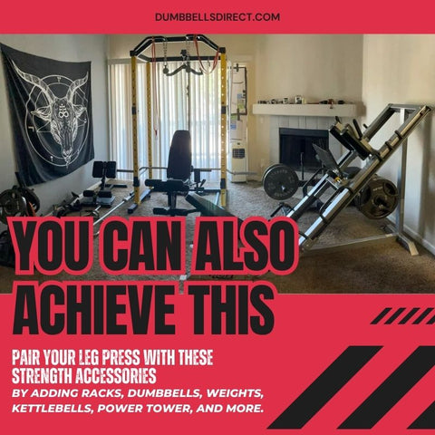 Leg Press Set Up with Weights