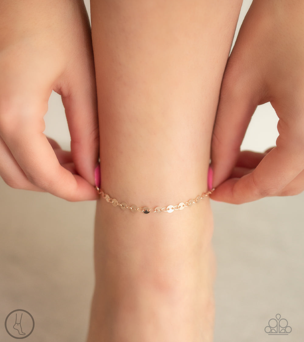 gold leg bracelet