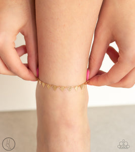 gold leg bracelet