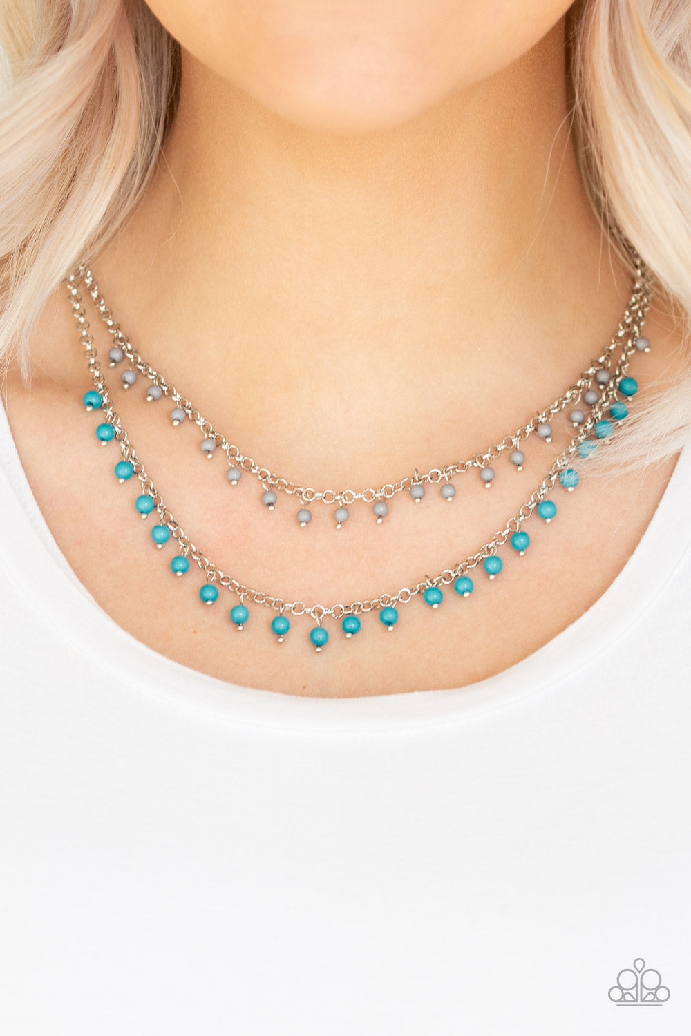 genuine blue topaz necklace