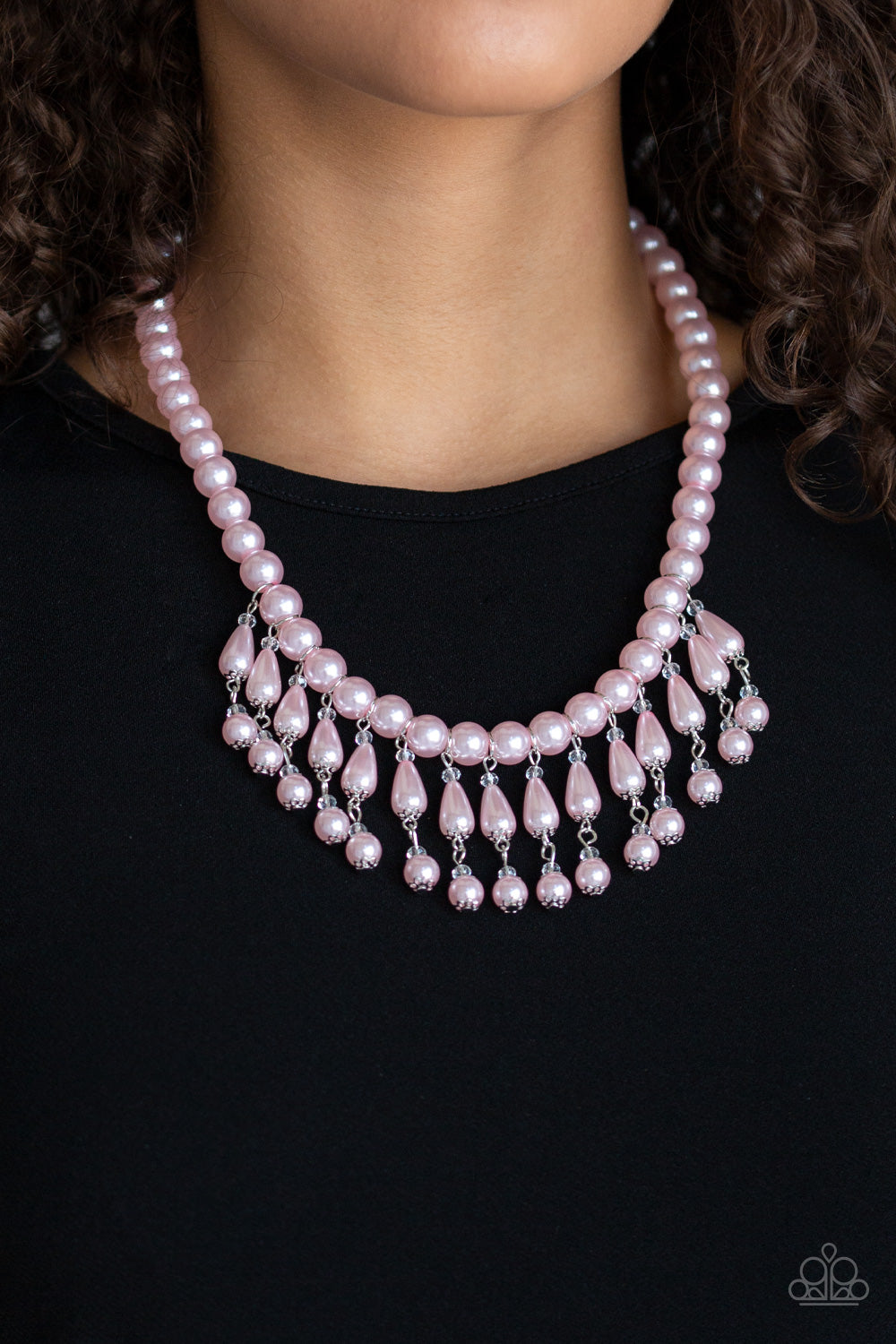 pearl necklace with matching earrings