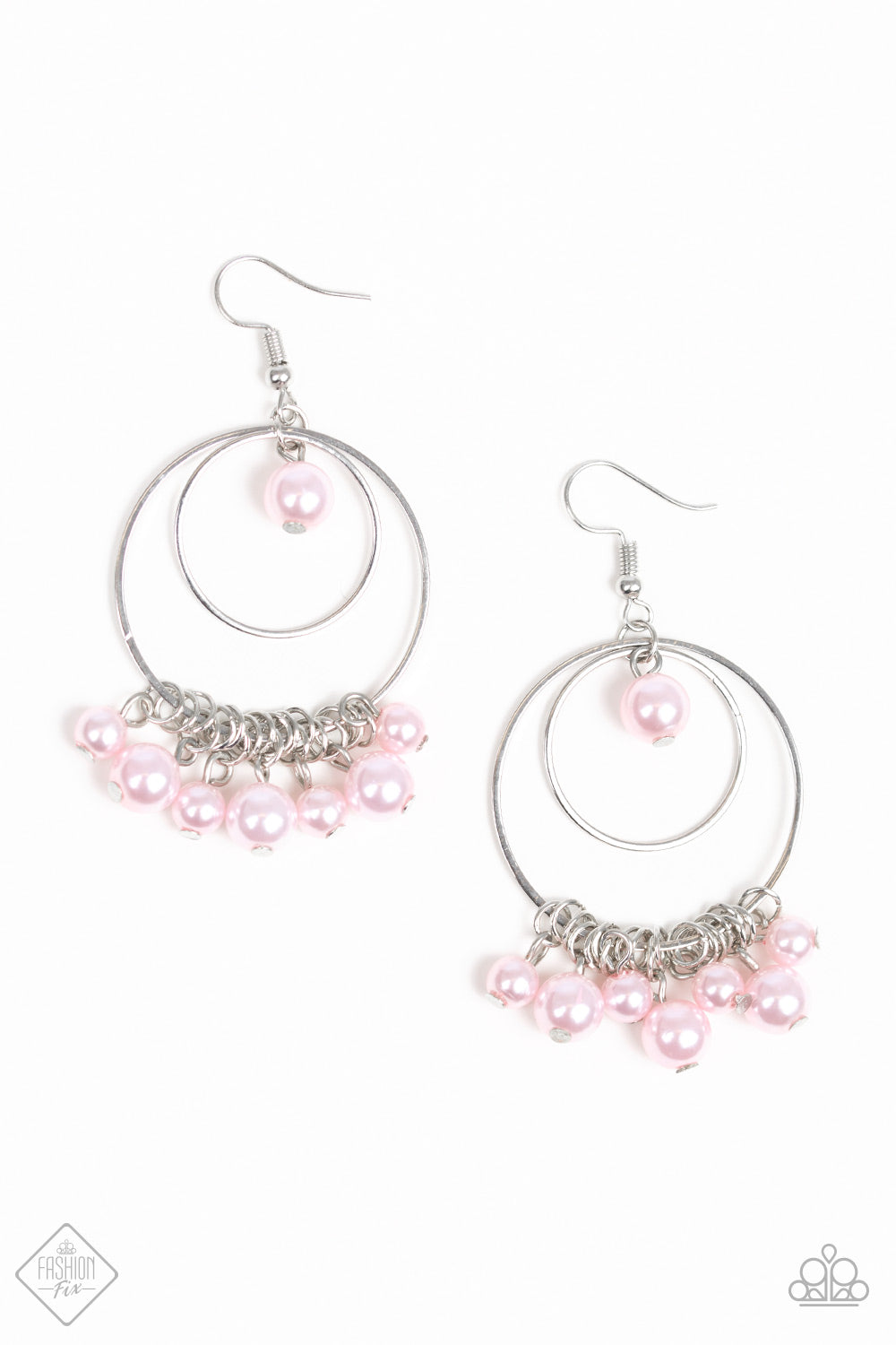 pink pearl earrings