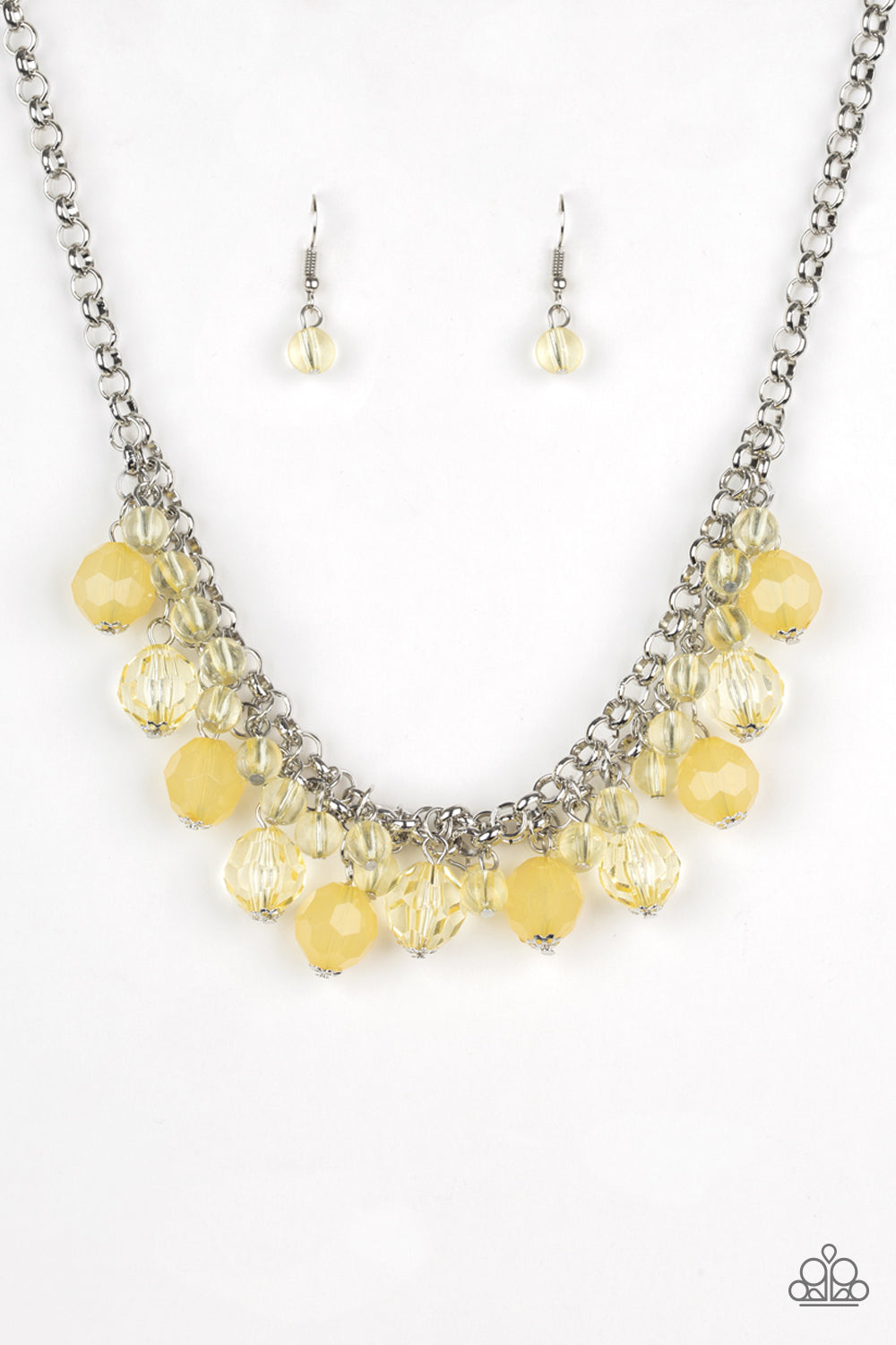 yellow crystal necklace