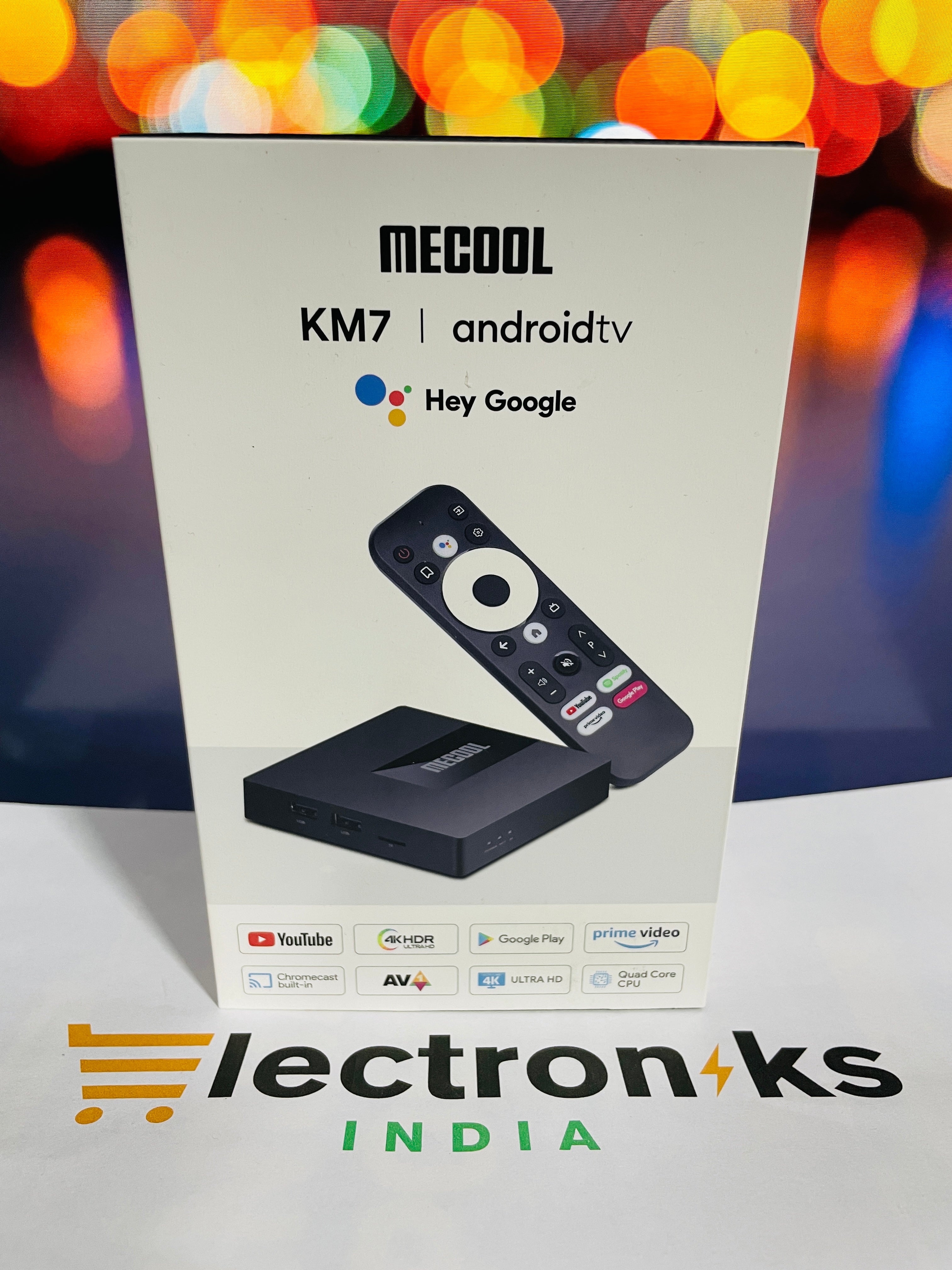 (amzn-nln) mecool km7 android टीवी बॉक्स android 11 प्राइम वीडियो youtube समर्थित 4gb ram 64gb rom