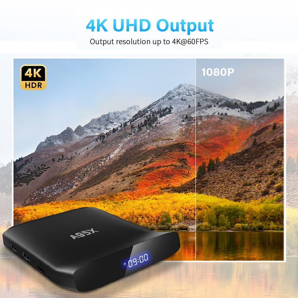 A95x w2 android 11 smart tv box amlogic s905w2 4gb 64gb support 5g wifi 4k 60fps vp9 bt5.0 youtube media player