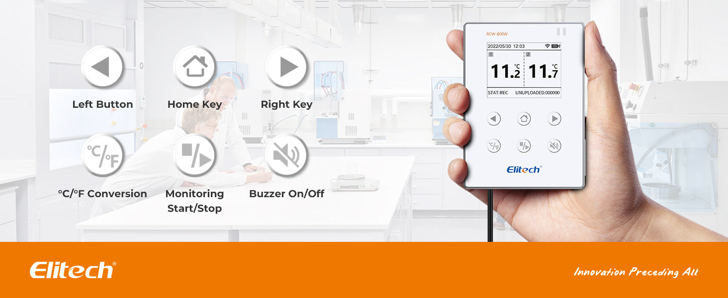 Elitech RCW-800W-THE Wireless Temperature & Humidity Data Logger