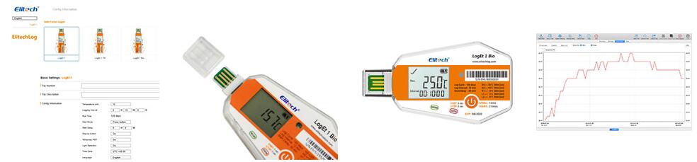 Elitech LogEt 1 Bio Temperature Data Logger Single Use PDF Temperature Recorder