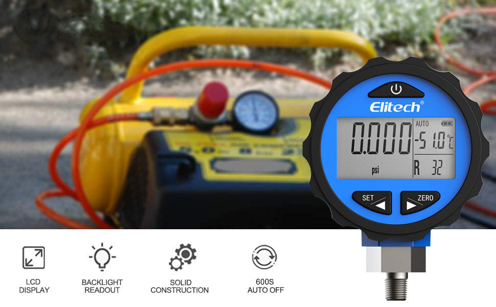 Elitech Refrigerate HVAC Digital Pressure Gauge for 87+ Refrigerants – de. elitech.shop