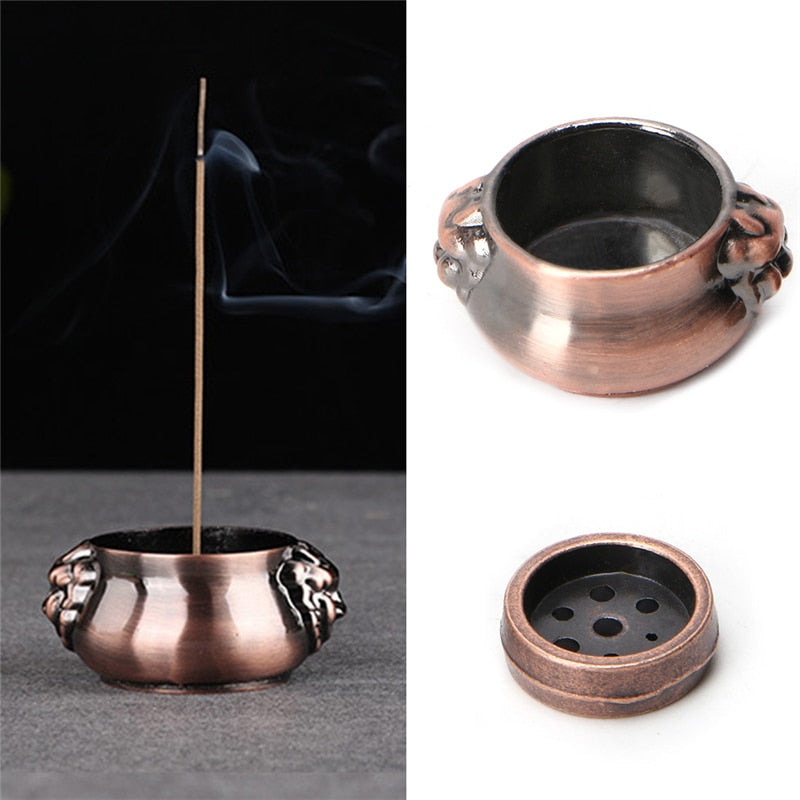Copper Lion Incense Burner