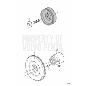 Volvo Penta Stud #23249014
