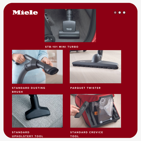 Miele Blizzard CX1 canister vacuum Attachments