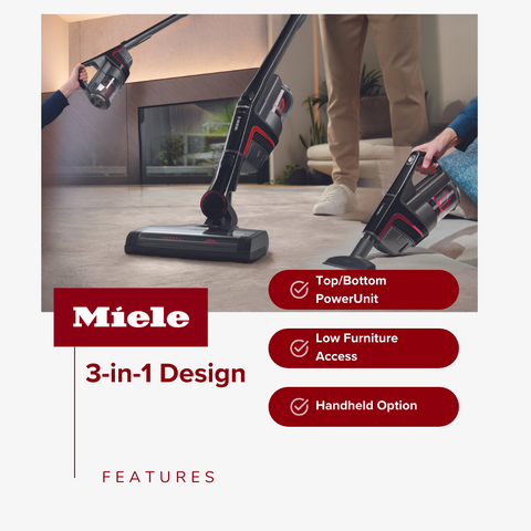 Miele Triflex HX1 Cordless Vacuum Features 3 in 1