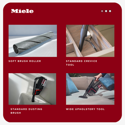 Miele Triflex HX2 cordless vacuum attachments