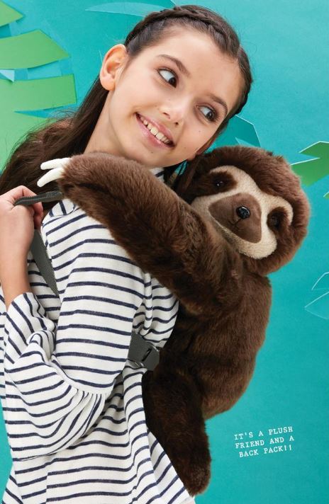 plush sloth backpack