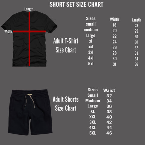 Short Set Size Chart