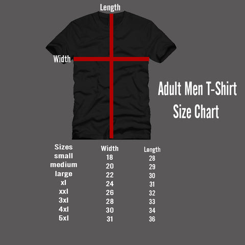 Men T-Shirt Size Chart